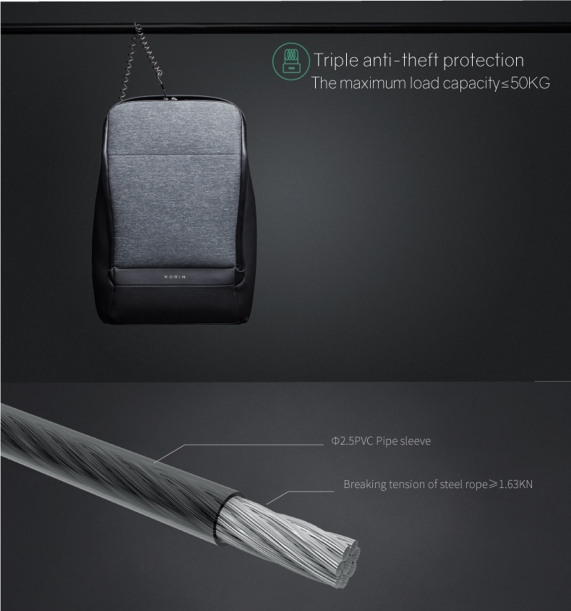 Рюкзак KORIN FlexPack Pro 47х34х18 см, темно-серый (Изображение 18)