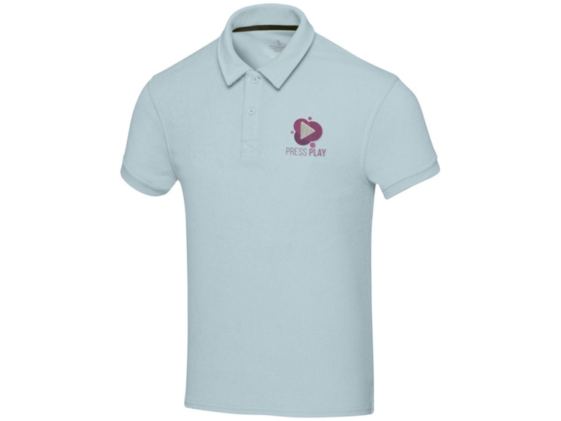 Рубашка поло Akoya, унисекс (голубой) 3XL (Изображение 4)
