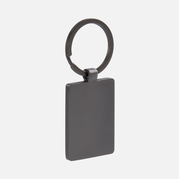 Брелок Gun Metal Leather Rectangle, графитовый (Изображение 2)