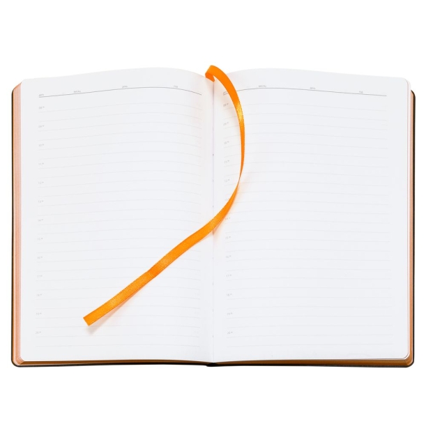 Ежедневник Bookmark, недатированный, черный с оранжевым (Изображение 7)