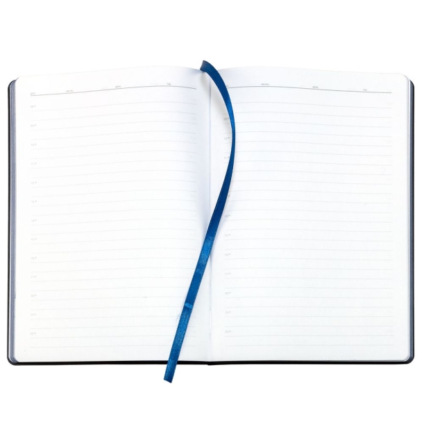 Ежедневник Bookmark, недатированный, черный с синим (Изображение 7)
