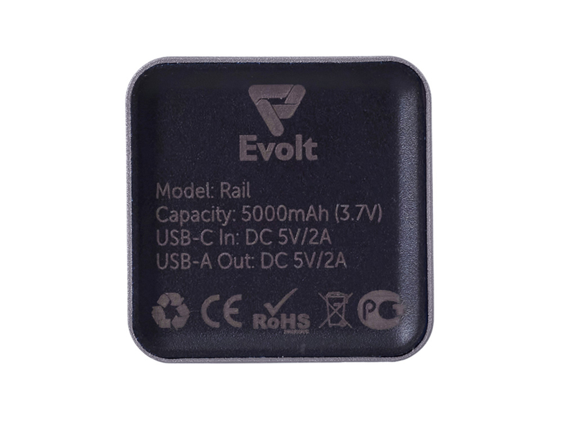 Внешний аккумулятор Rail, 5000 mAh, темно-серый (Изображение 6)