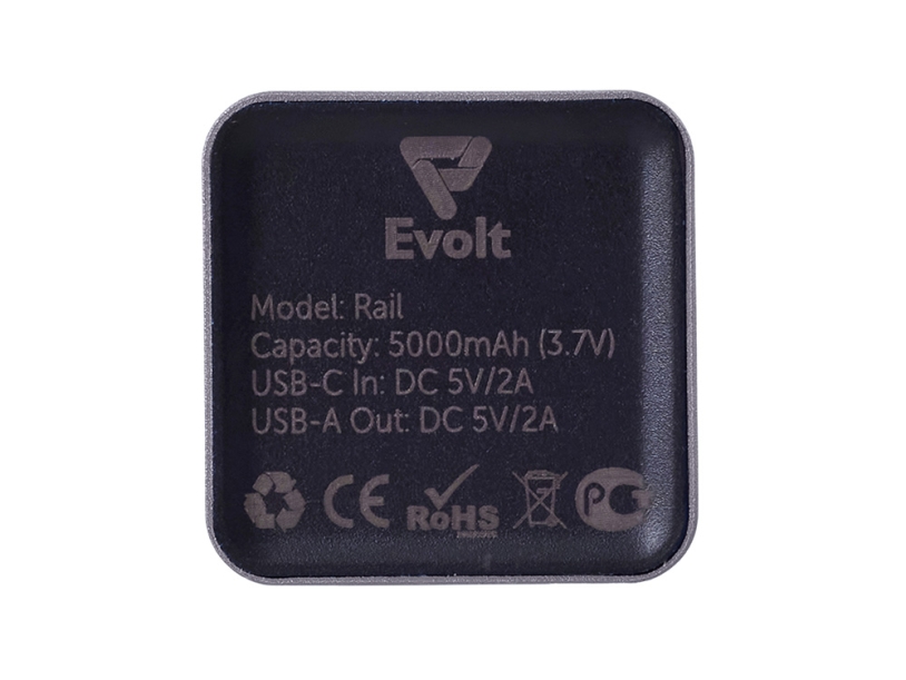Внешний аккумулятор Rail c дисплеем, 5000 mAh (темно-серый)  (Изображение 6)