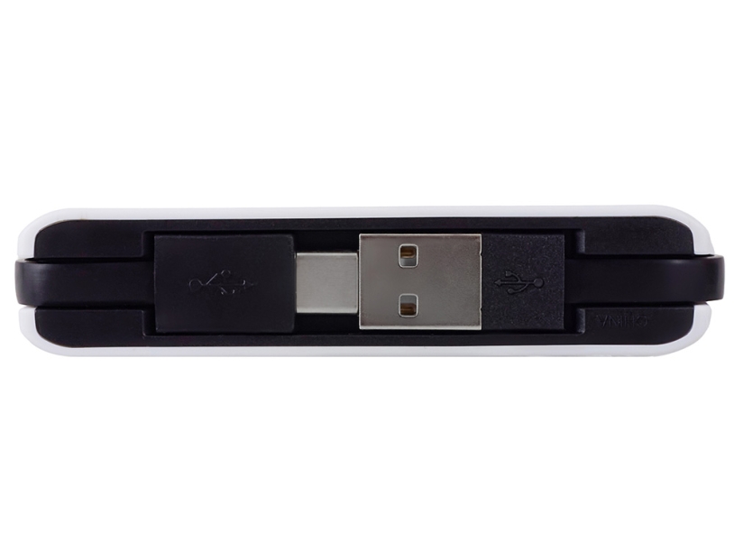 USB-хаб Hubix с коннектором 2-в-1 USB-C и USB-A, 2.0, белый (Изображение 6)
