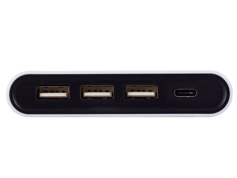 USB-хаб Hubix с коннектором 2-в-1 USB-C и USB-A, 2.0, белый (Изображение 7)