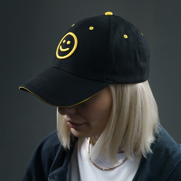 Образец бейсболка CUSTOM MERCH, 6 клиньев, сэндвич, 100% хлопок, 270 г/м2 (Изображение 2)