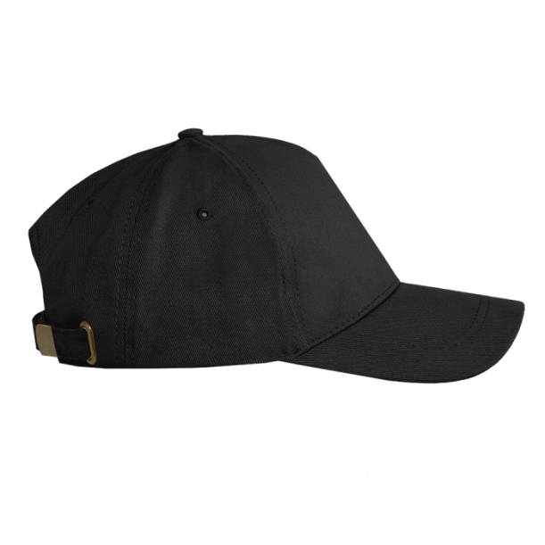Бейсболка STAN 5 клиньев хлопок 260, 12 (Чёрный) (Изображение 1)