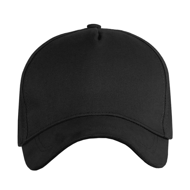 Бейсболка STAN 5 клиньев хлопок 260, 12 (Чёрный) (Изображение 2)