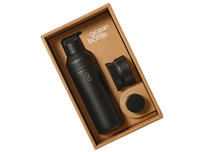 Подарочный набор Ocean Bottle 3-в-1 (черный)  (Изображение 5)