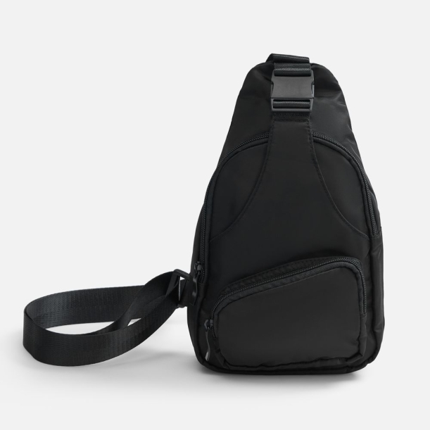 Спортивный кросс-боди рюкзак Bagventure, черный (Изображение 1)