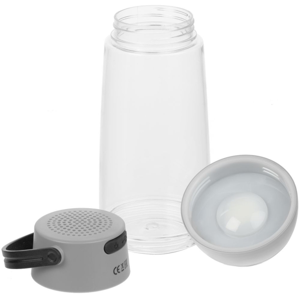 Бутылка для воды Torsta Light с колонкой и светильником, серая (Изображение 4)