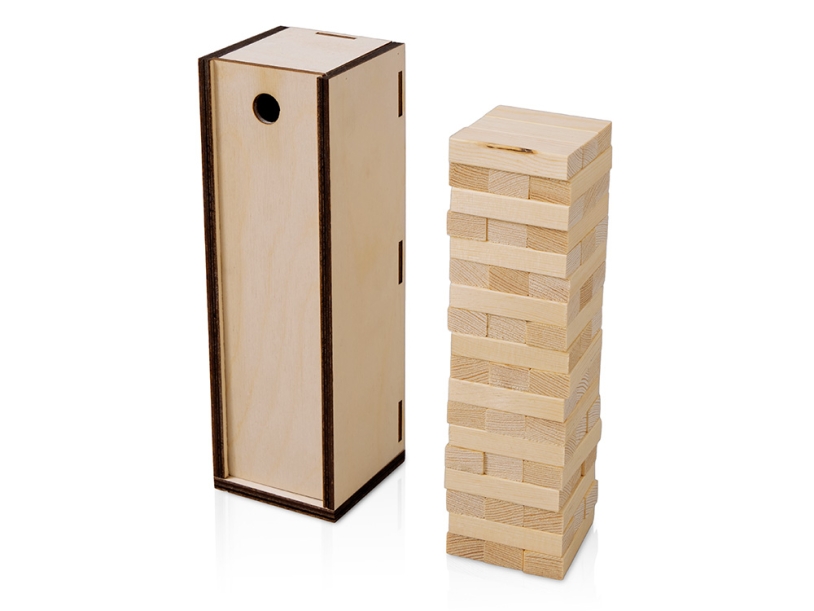 Настольная игра из дерева Башня в деревянной коробке (Изображение 1)