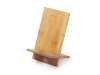 Набор Wooden с бутылкой, блокнотом, ручкой и подставкой для телефона (бежевый/темно-серый)  (Изображение 9)
