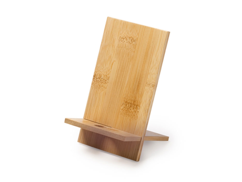 Набор Wooden с бутылкой, блокнотом, ручкой и подставкой для телефона (темно-серый/зеленое яблоко)  (Изображение 6)