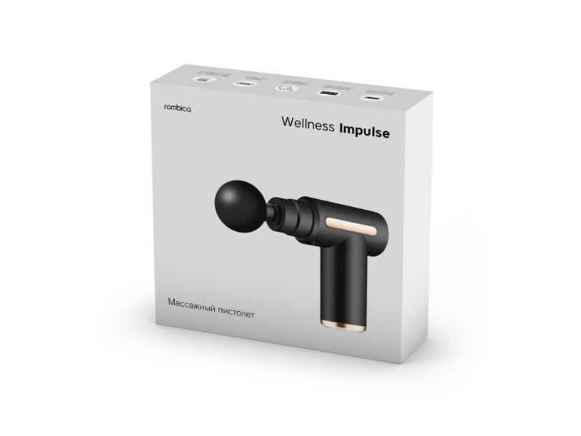 Массажер Rombica Wellness Impulse. Цвет черный (Р) (Изображение 5)