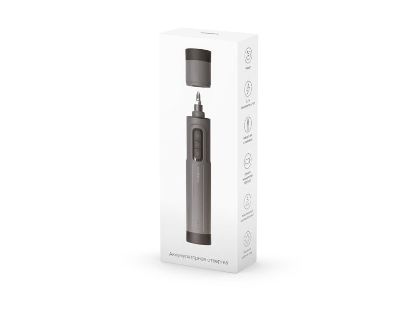Отвертка аккумуляторная MyKit S1 (серый/черный)  (Изображение 4)