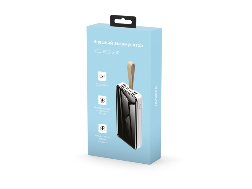 Внешний аккумулятор Rombica NEO PRO-300 White (Р) (Изображение 4)