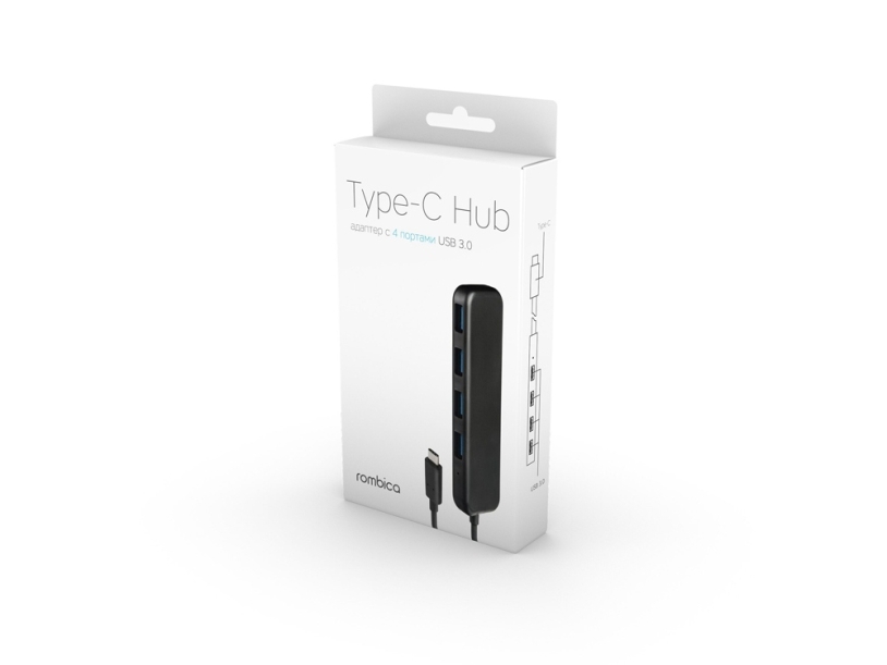 Rombica Type-C Hub, черный (Р) (Изображение 6)