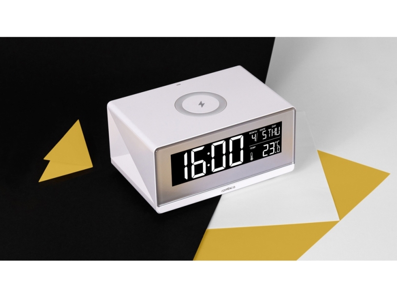 Часы с беспроводным зарядным устройством Rombica Timebox 2, белый (Р) (Изображение 8)
