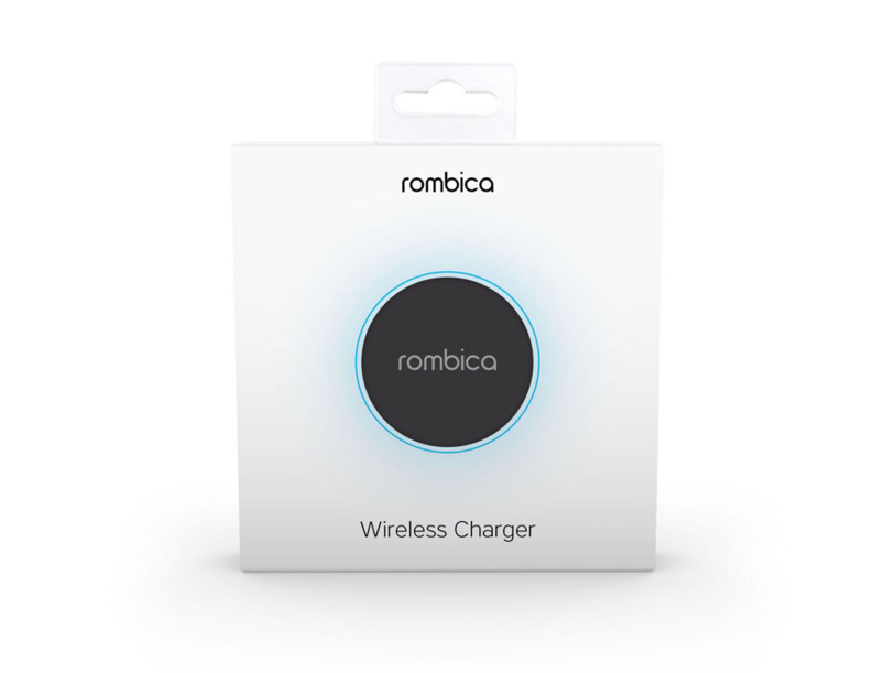 Беспроводное зарядное устройство Rombica  NEO Core Quick c быстрой зарядкой, черный (с лого) (Р) (Изображение 4)