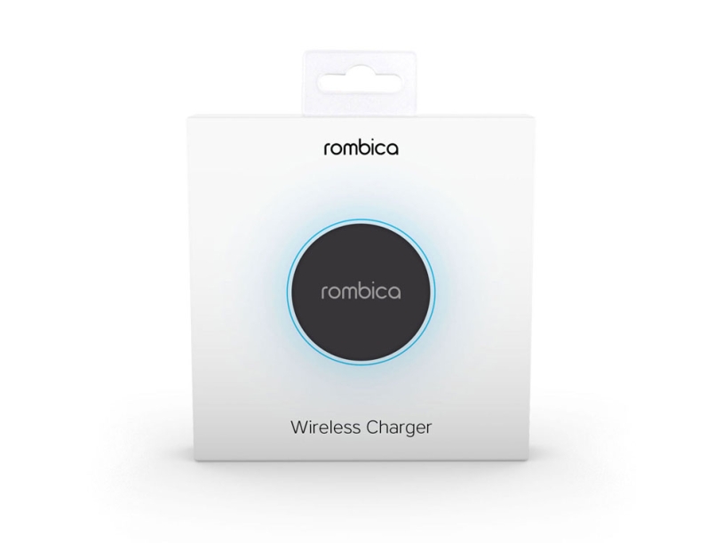Беспроводное зарядное устройство NEO Core Quick c быстрой зарядкой с логотипом Rombica (черный)  (Изображение 4)