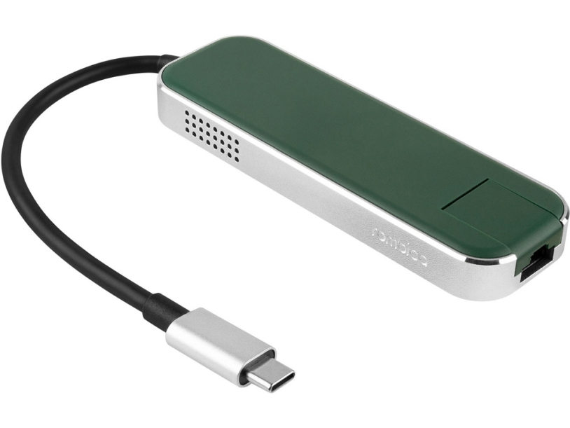 Хаб USB Rombica Type-C Chronos Green (Р) (Изображение 3)