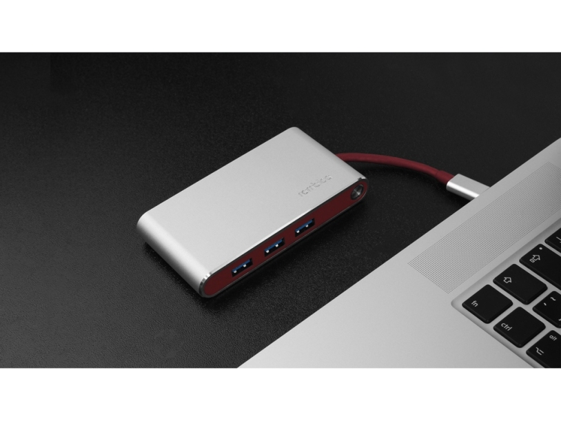 Хаб USB Rombica Type-C Hermes Red (Р) (Изображение 12)