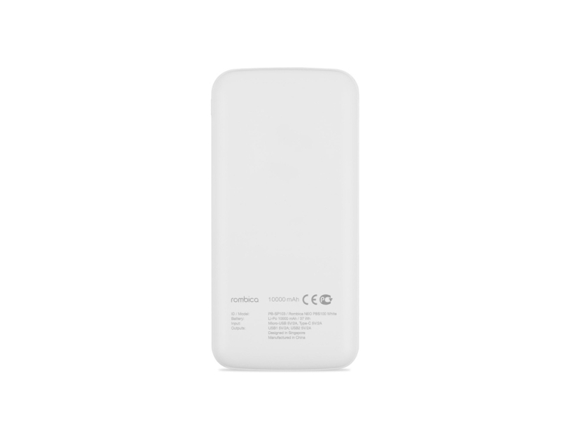 Внешний аккумулятор Rombica NEO PBS100 White (Р) (Изображение 5)
