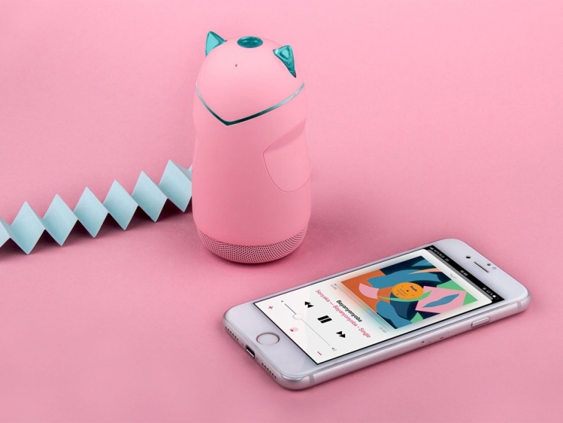 Портативная акустика Rombica Mysound Kitty 3C, розовый (Р) (Изображение 7)