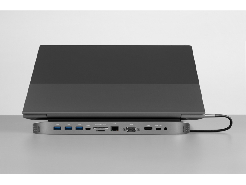 Хаб USB Rombica Type-C Falcon Black (Р) (Изображение 12)