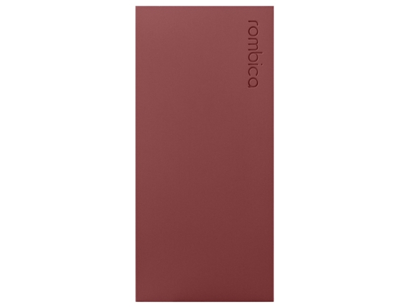 Внешний аккумулятор Rombica NEO ARIA Claret, 10000 мАч, Soft-touch, PD, QCharge, Type-C, бордовый (Р) (Изображение 2)