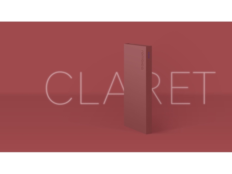 Внешний аккумулятор Rombica NEO ARIA Claret, 10000 мАч, Soft-touch, PD, QCharge, Type-C, бордовый (Р) (Изображение 5)