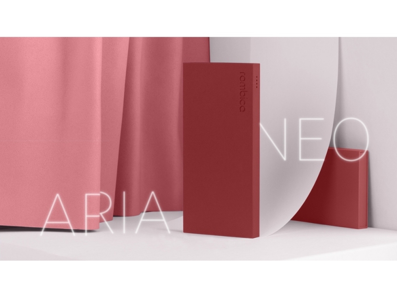 Внешний аккумулятор Rombica NEO ARIA Claret, 10000 мАч, Soft-touch, PD, QCharge, Type-C, бордовый (Р) (Изображение 7)