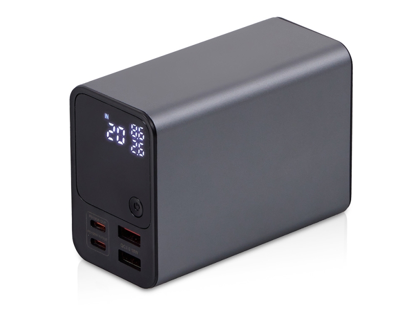 Внешний аккумулятор для ноутбуков EpIQ, 100 Вт, 30000 mAh, темно-серый (Изображение 1)