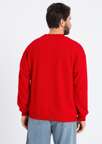 Свитшот унисекс STAN футер без начёса, 350, 96 (Красный) 44/XS (Изображение 7)