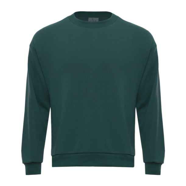Свитшот унисекс STAN футер без начёса, 350, 96 (Тёмно-зелёный) 56/XXXL (Изображение 1)