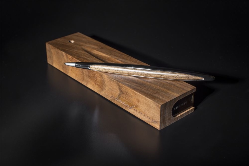Шариковая ручка Cambiano Shiny Chrome Walnut (Изображение 6)