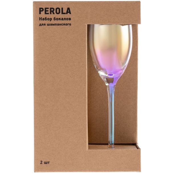 Набор из 2 бокалов для шампанского Perola (Изображение 1)
