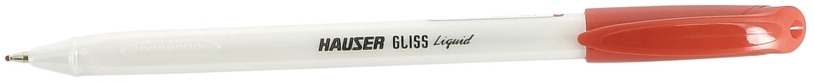 Шариковая ручка Hauser Gliss Pearl, пластик, цвет красный (Изображение 1)