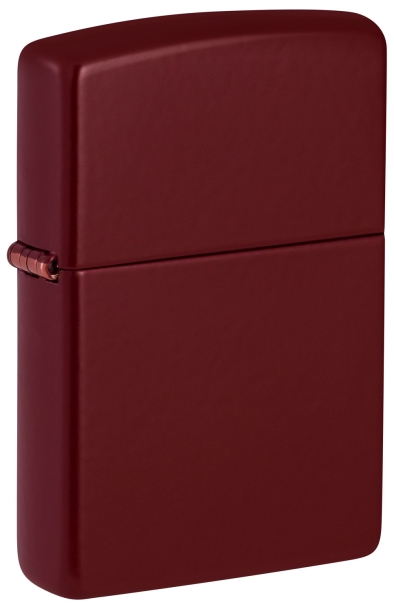 Зажигалка ZIPPO Classic с покрытием Merlot, латунь/сталь, бордовая, глянцевая, 38x13x57 мм (Изображение 1)