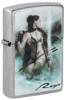 Зажигалка ZIPPO Luis Royo с покрытием Street Chrome, латунь/сталь, серебристая, 38x13x57 мм (Изображение 1)