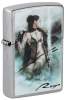 Зажигалка ZIPPO Luis Royo с покрытием Street Chrome, латунь/сталь, серебристая, 38x13x57 мм (Изображение 1)