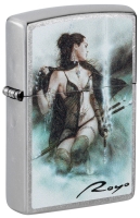 Зажигалка ZIPPO Luis Royo с покрытием Street Chrome, латунь/сталь, серебристая, 38x13x57 мм