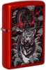 Зажигалка ZIPPO Dragon Tiger Design с покрытием Metallic Red, латунь/сталь, красная, 38x13x57 мм (Изображение 1)