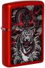 Зажигалка ZIPPO Dragon Tiger Design с покрытием Metallic Red, латунь/сталь, красная, 38x13x57 мм (Изображение 1)