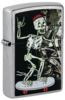 Зажигалка ZIPPO Skateboard Design с покрытием Street Chrome, латунь/сталь, серебристая, 38x13x57 мм (Изображение 1)
