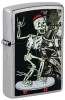 Зажигалка ZIPPO Skateboard Design с покрытием Street Chrome, латунь/сталь, серебристая, 38x13x57 мм (Изображение 1)