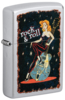 Зажигалка ZIPPO Cool Chick с покрытием Satin Chrome, латунь/сталь, серебристая, 38x13x57 мм (Изображение 1)