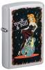 Зажигалка ZIPPO Cool Chick с покрытием Satin Chrome, латунь/сталь, серебристая, 38x13x57 мм (Изображение 1)
