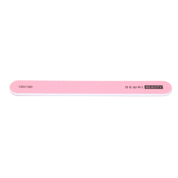 Пилка Dewal Beauty для ногтей, прямая розовая 1,9х17,8 см, 180/180 грит (Изображение 1)